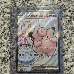 Pokemon Lillie's Clefairy EX SVP 195 Journey Together Full Art Promo - Image 1