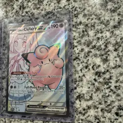 Pokemon Lillie's Clefairy EX SVP 195 Journey Together Full Art Promo - Image 2