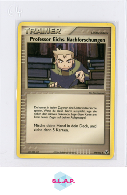 PROFESSOR OAK'S RESEARCH POKEMON 98/112 2004 EX FIRERED & LEAFGREEN GERMANY - Image 1