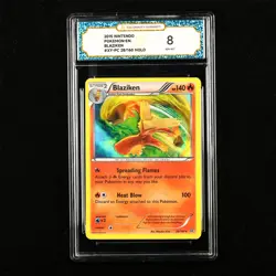 TQG 8 NM-MT 2015 Pokemon ENG Blaziken #XY-PC 28/160 HOLO - Image 1