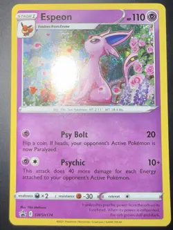 Pokemon SWSH174 Espeon Black Star Promo - Image 1