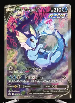 Pokemon – Vaporeon V – #SWSH181 – Sword & Shield Promo – Holo - Image 1