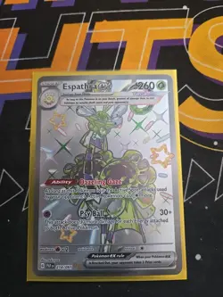 Pokemon Espathra ex 214/091 - Paldea Fates -Full Art Rare NM - Image 1