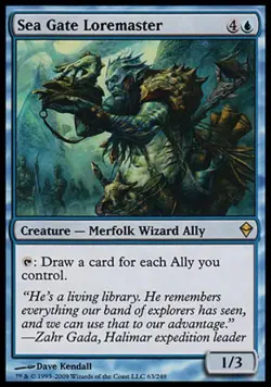 Sea Gate Loremaster - Medium Play MTG Zendikar - Image 1