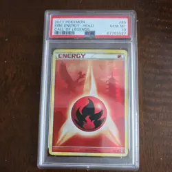 2011 POKEMON CALL OF LEGENDS FIRE ENERGY #89 PSA 10 GEM MINT - Image 1