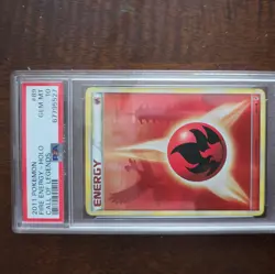 2011 POKEMON CALL OF LEGENDS FIRE ENERGY #89 PSA 10 GEM MINT - Image 3