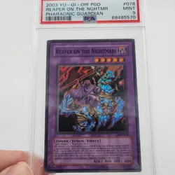 2003 REAPER on the NIGHTMARE Vintage YUGIOH HOLO PGD-078 PSA 9 - Image 3
