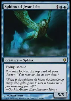 Sphinx of Jwar Isle - Medium Play MTG Zendikar - Image 1