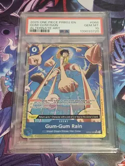 One Piece - Premium Booster Vol. 2 - Gum-Gum Rain - OP02-068 - PSA 10 - Image 1