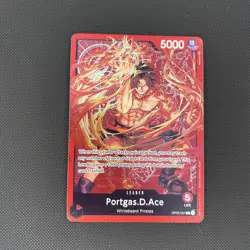 One Piece Portgas D Ace OP03-001 L Promo Alt Art Parallel Special Goods Set TCG - Image 1