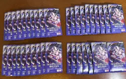 One Piece OP14 The Azure Sea's Seven Sleeved Booster Pack Lot Of 37 - Image 1