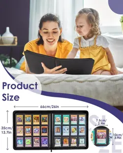 576 Cards Trading Card Album Card Binder Card Folder Card Game Collection Binder - Image 2