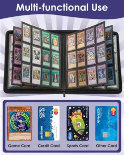 576 Cards Trading Card Album Card Binder Card Folder Card Game Collection Binder - Image 3