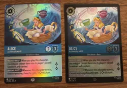 DISNEY Lorcana TCG FABLED ALICE Adrift Epic Foil 217/204 & Promo 2/P3 English - Image 2