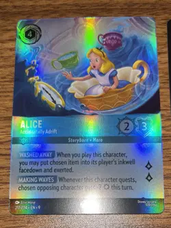 DISNEY Lorcana TCG FABLED ALICE Adrift Epic Foil 217/204 & Promo 2/P3 English - Image 3