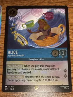 DISNEY Lorcana TCG FABLED ALICE Adrift Epic Foil 217/204 & Promo 2/P3 English - Image 4