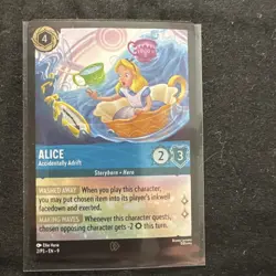 Alice Accidentally Adrift (Epic) Holo 2/P3 English Mint Condition Disney Lorcana - Image 1