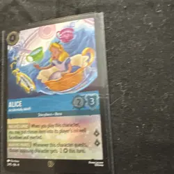 Alice Accidentally Adrift (Epic) Holo 2/P3 English Mint Condition Disney Lorcana - Image 3