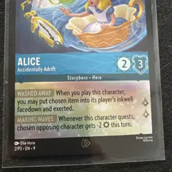 Alice Accidentally Adrift (Epic) Holo 2/P3 English Mint Condition Disney Lorcana - Image 5