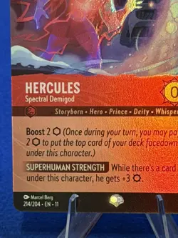 Disney Lorcana Hercules Spectral Demigod 214/204 Epic Rare Winterspell Foil NM - Image 4