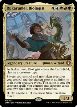 MTG Rukarumel, Biologist [Commander Masters] Foil Near Mint Magic - Image 1