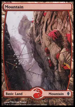 Mountain (245) - Medium Play MTG Zendikar - Image 1