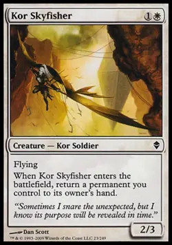 Kor Skyfisher - Medium Play MTG Zendikar - Image 1