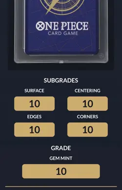 One Piece TCG Carrying On His Will S-Snake OP13-114 (ACE 10) Perfect Subgrades - Image 3