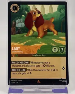 Lady Decisive Dog 33/204 Rare Lorcana Reign of Jafar NM - Image 1
