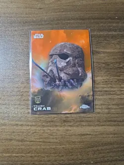 Topps Chrome Star Wars Trash Crab Debut Orange Refractor 21/25 - Image 1