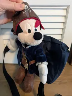 Disneyland Parks Plush Pirates Of The Caribbean Mickey Mouse Fanny Pack 10" - Image 1
