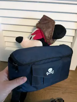 Disneyland Parks Plush Pirates Of The Caribbean Mickey Mouse Fanny Pack 10" - Image 3