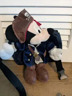 Disneyland Parks Plush Pirates Of The Caribbean Mickey Mouse Fanny Pack 10" - Image 4