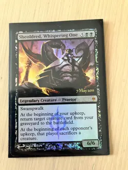 MTG SHEOLDRED, WHISPERING ONE PRERELEASE FOIL PROMO NM - Image 1