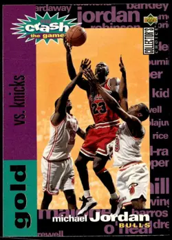 1995-96 Collector's Choice C1 Michael Jordan You Crash Game Gold: Scoring E1 - Image 1