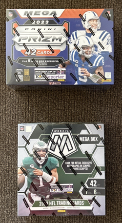 2023 Panini (1) Prizm & (1) Mosaic NFL Mega Box -Lot Of (2)- Brand New Sealed ! - Image 1