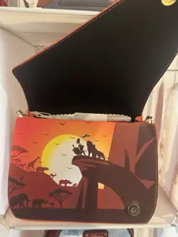 Loungefly Disney The Lion King 30th Anniversary Orange Small Handbag - Image 2