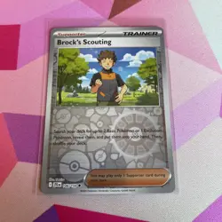 Pokemon TCG Brock's Scouting 146/159 Reverse Holo Card Journey Together - Image 1
