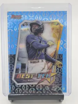 2025 Bowman's Best - Best Tek Jesus Made #BT-27 Blue /75 (RC) - Image 1