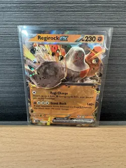 Regirock EX 101/182 SV10 Destined Rivals Double Rare Holo Card NM Condition - Image 1