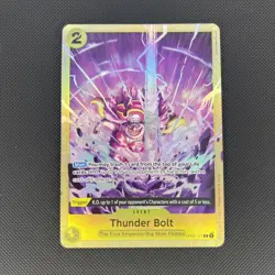 OP03-121 Thunder Bolt : Common Alt Art Foil English One Piece TCG Card : Premium - Image 1