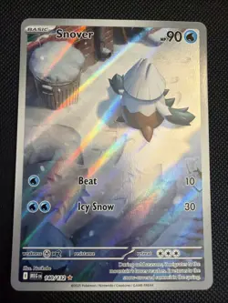 Snover 140/132 Illustration Rare Holo Pokemon Card NM - Image 1