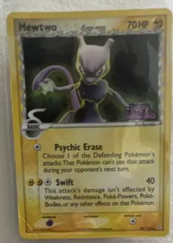 Pokemon Mewtwo Holon Phantoms 70HP Psychic Erase Swift Card 24/110 English 2006 - Image 1