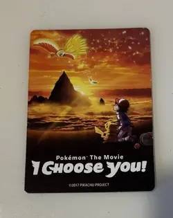 POKEMON TCG THE MOVIE: I CHOOSE YOU! ASH/PIKACHU/HO-OH SCENE PROMO CARD - Image 1