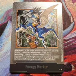Bandai Dragon Ball Super Card Game Son Goku Energy Marker E-86 Foil - Image 1