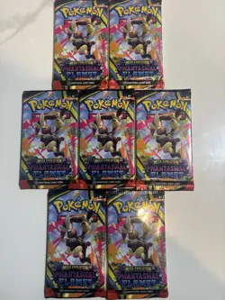 Pokemon Phantasmal Flames Booster Pack Lot 70 Cards Mega Evolution Hitmonlee - Image 1