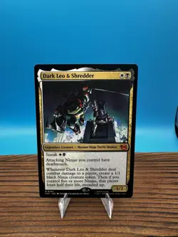 Dark Leo & Shredder (TMT 0142) Teenage Mutant Ninja Turtles Regular, MTG, NM - Image 1