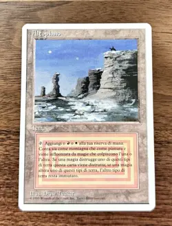 MTG Magic the Gathering Italian Plateau Dual Land Revised Edition FWB - NM - Image 1
