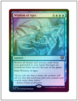 1x Wisdom of Ages, Foil, Secrets of Strixhaven, MTG NM - Image 1