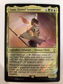 MTG Yuna, Grand Summoner (Surge Foil) Commander: Final Fantasy 0227 FFX NM - Image 1